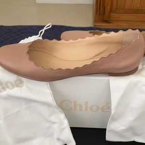 Chloe size 38 ballet flats